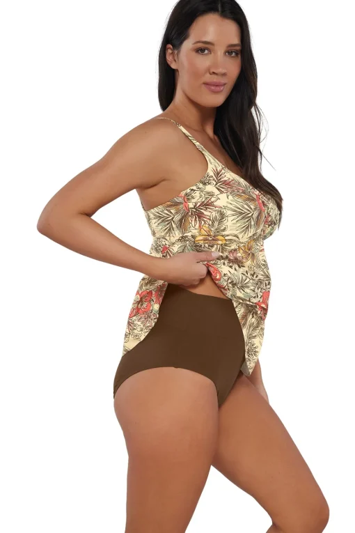 Sunsets Escape Island Spice Tori Tankini Top< Plus Size | Wire-Free