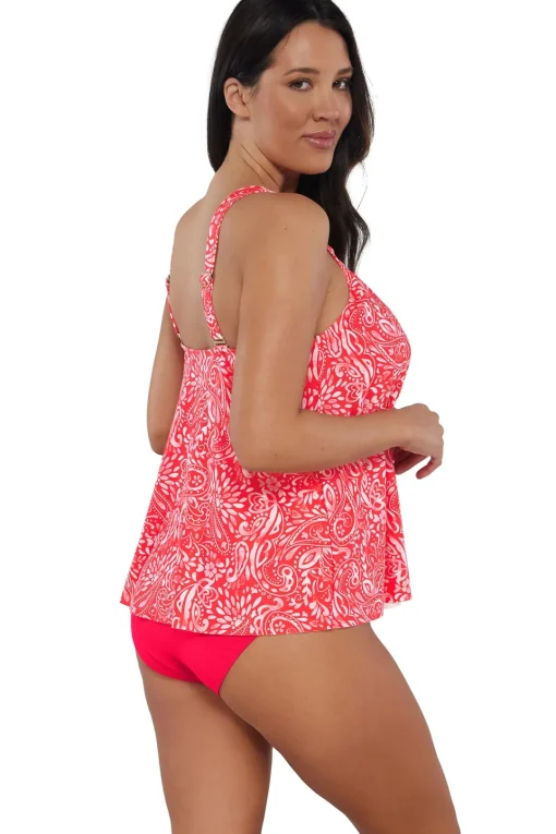 Sunsets Escape Majorca Sadie Tankini Top< Plus Size | Wire-Free