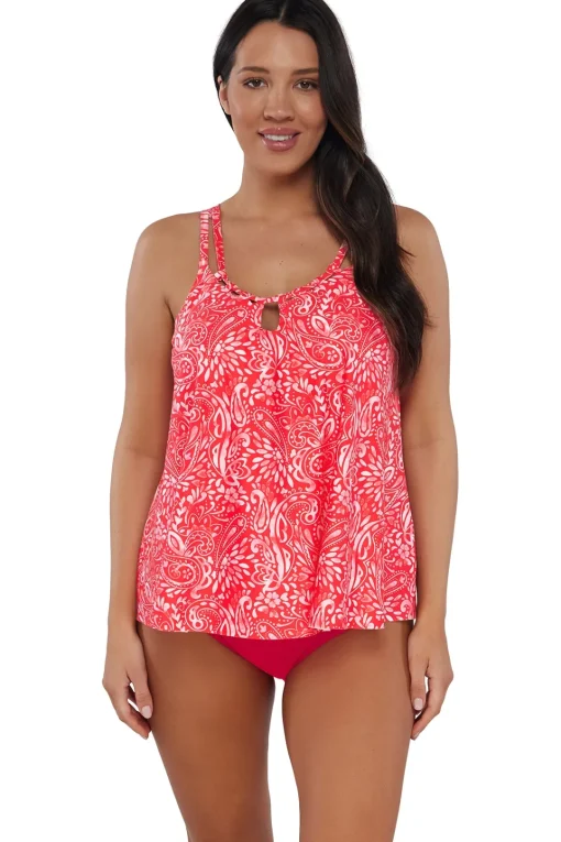 Sunsets Escape Majorca Sadie Tankini Top< Plus Size | Wire-Free