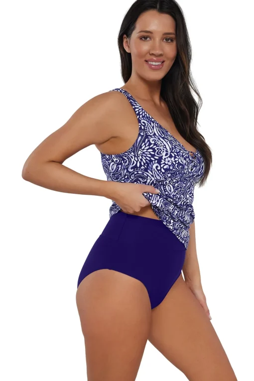 Sunsets Escape Marina Emerson Tankini Top< Plus Size | Underwire