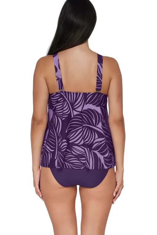 Sunsets Escape Mystic Palms Sadie Tankini Top< Plus Size | Wire-Free