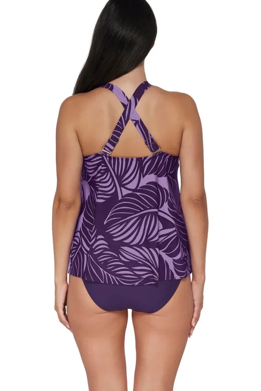 Sunsets Escape Mystic Palms Sadie Tankini Top< Plus Size | Wire-Free