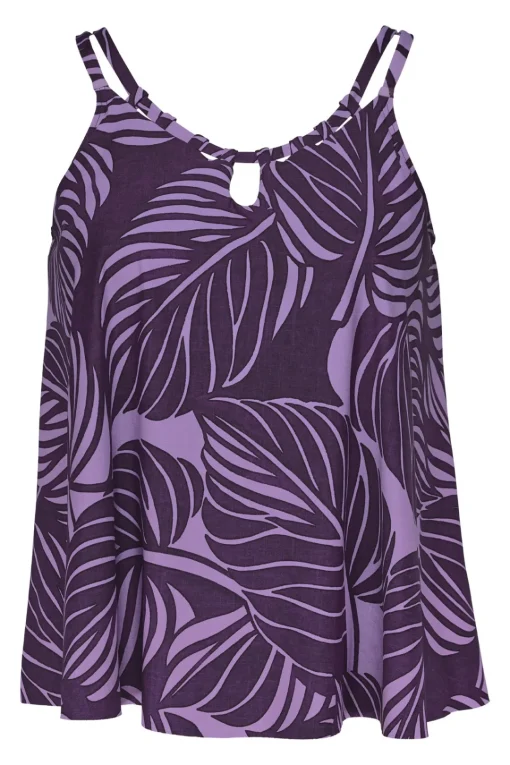 Sunsets Escape Mystic Palms Sadie Tankini Top< Plus Size | Wire-Free