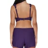 Sunsets Escape Paradise Plum Laguna Swim Short Bottom< Plus Size