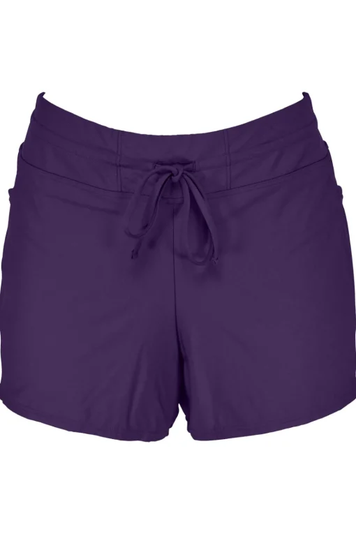 Sunsets Escape Paradise Plum Laguna Swim Short Bottom< Plus Size