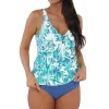 Sunsets Escape Sea Breeze Sandbar Rib Emerson Tankini Top< Plus Size | Underwire