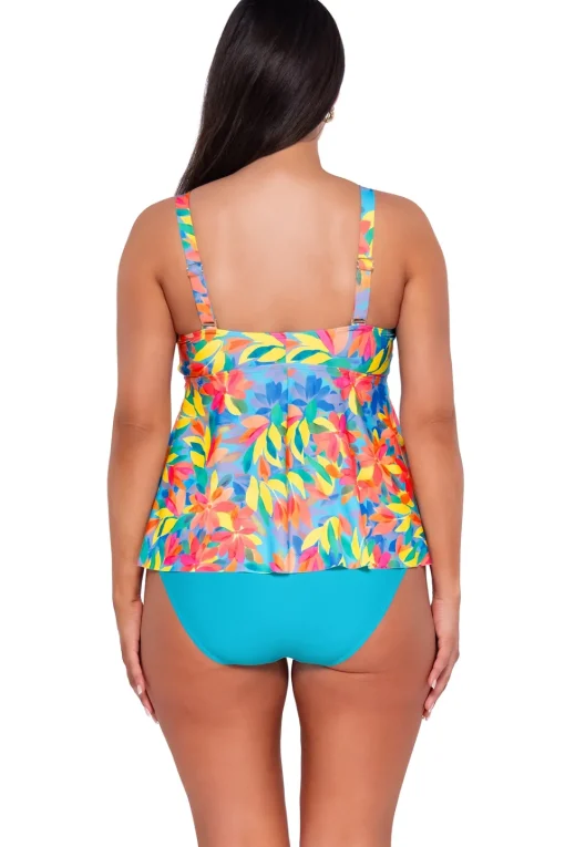 Sunsets Escape Shoreline Petals Marin Tankini Top< Plus Size | Underwire