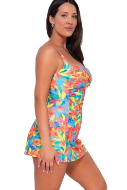 Sunsets Escape Shoreline Petals Sienna Swim Dress< Swim Dress