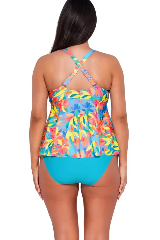 Sunsets Escape Shoreline Petals Marin Tankini Top< Plus Size | Underwire