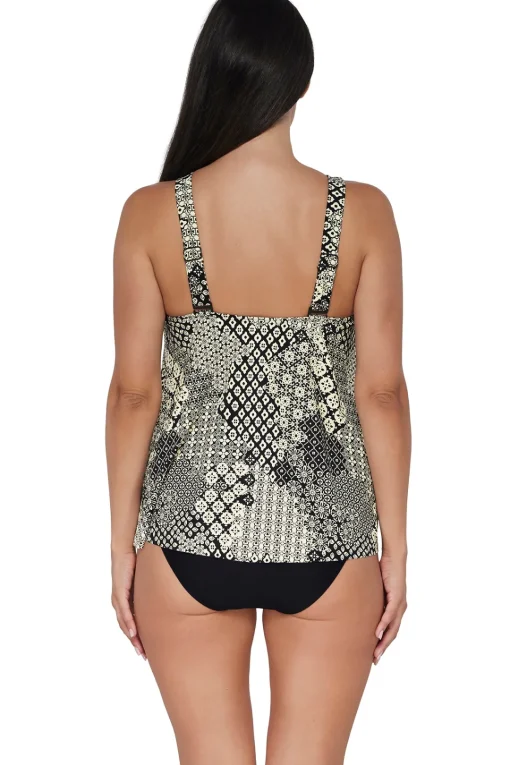 Sunsets Escape Venice Seagrass Texture Sadie Tankini Top< Plus Size | Wire-Free