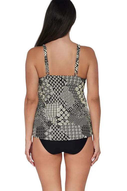 Sunsets Escape Venice Seagrass Texture Jenna Tankini Top< Tankinis