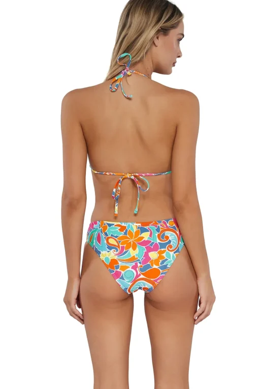 Sunsets Festive Floral Sandbar Rib Collins Hipster Bottom< Low-Rise | Bikini Bottoms