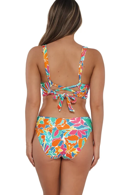 Sunsets Festive Floral Sandbar Rib Elsie Top< Plus Size | Underwire