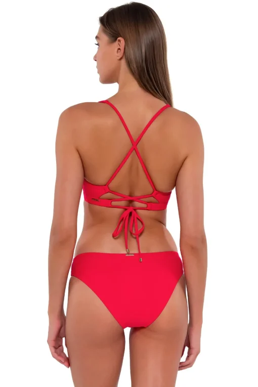 Sunsets Geranium Brandi Bralette Top< Bikini Tops