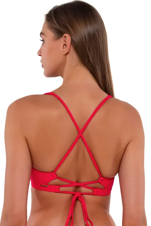 Sunsets Geranium Brandi Bralette Top< Bikini Tops