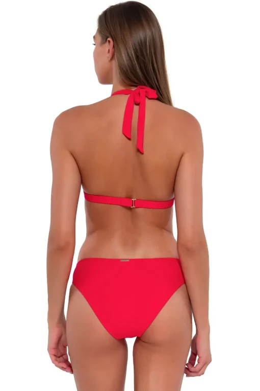Sunsets Geranium Collins Hipster Bottom< Low-Rise | Bikini Bottoms