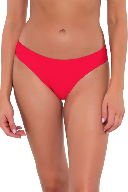 Sunsets Geranium Collins Hipster Bottom< Low-Rise | Bikini Bottoms