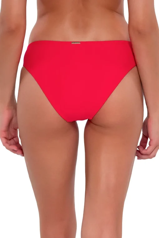 Sunsets Geranium Collins Hipster Bottom< Low-Rise | Bikini Bottoms