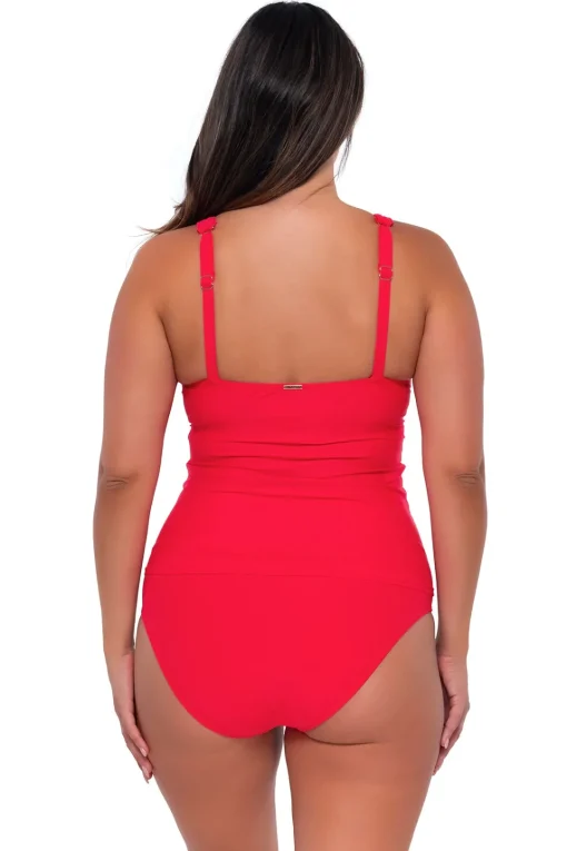 Sunsets Geranium Elsie Tankini Top< Plus Size | Underwire
