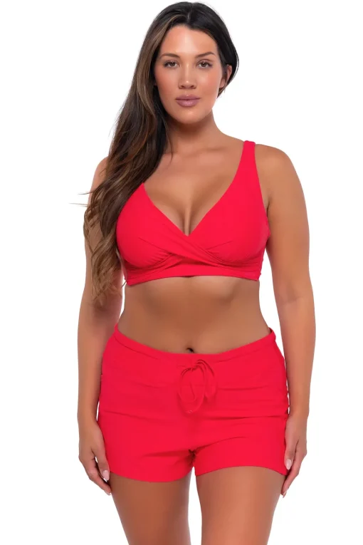 Sunsets Geranium Elsie Top< Plus Size | Bikini Tops