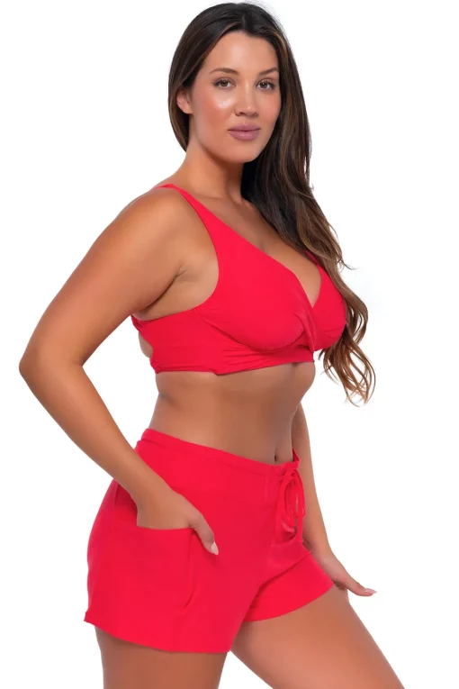 Sunsets Geranium Elsie Top< Plus Size | Bikini Tops
