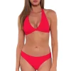 Sunsets Geranium Faith Halter Top< Wire-Free | Bikini Tops