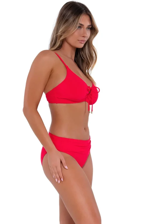 Sunsets Geranium Kauai Keyhole Top< Plus Size | Bra-Sized