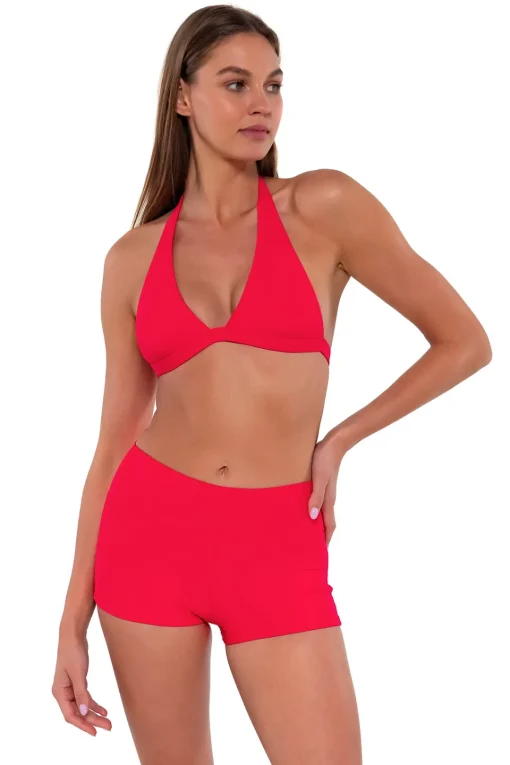 Sunsets Geranium Kinsley Swim Short< Plus Size | Swim Shorts