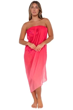 Sunsets Geranium Paradise Pareo< Cover-Ups