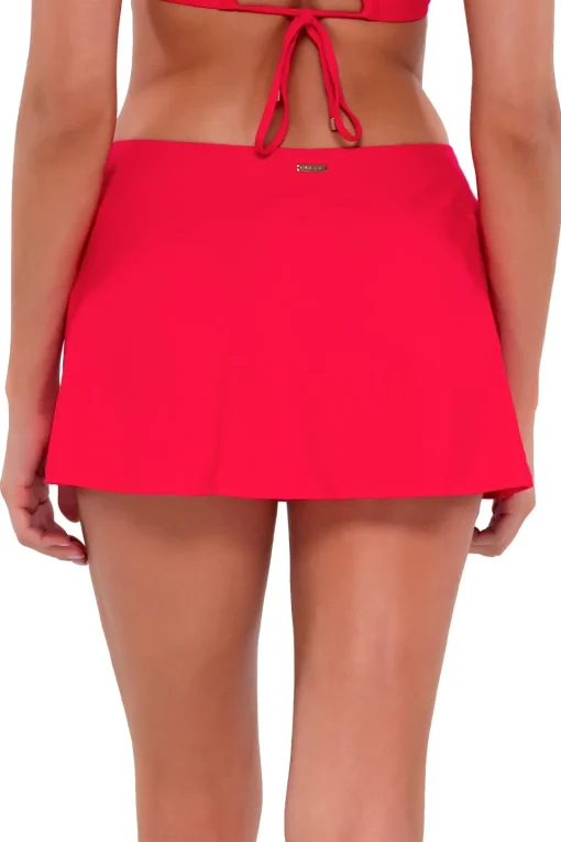 Sunsets Geranium Sporty Swim Skirt< Swim Skirts
