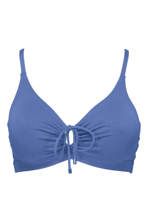 Sunsets Harbor Blue Sandbar Rib Kauai Keyhole Top< Plus Size | Underwire