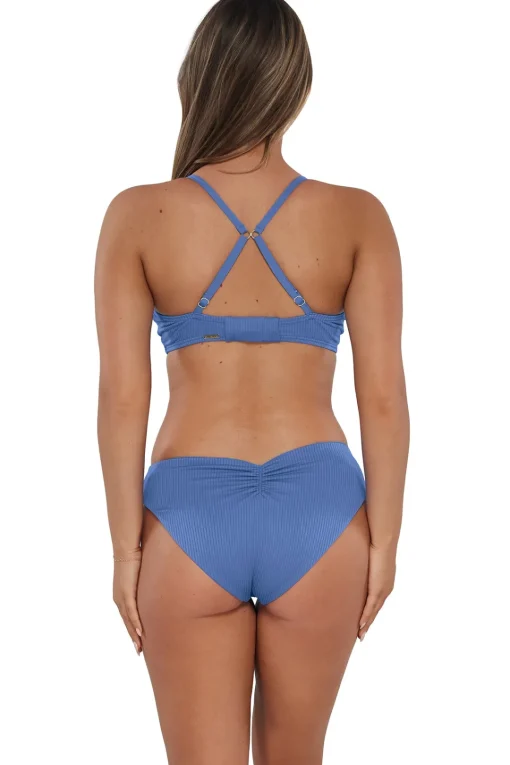 Sunsets Harbor Blue Sandbar Rib Kauai Keyhole Top< Plus Size | Underwire