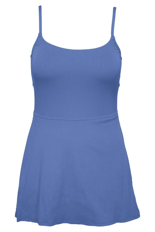 Sunsets Harbor Blue Sandbar Rib Naomi Swim Dress One Piece< Swim Dress