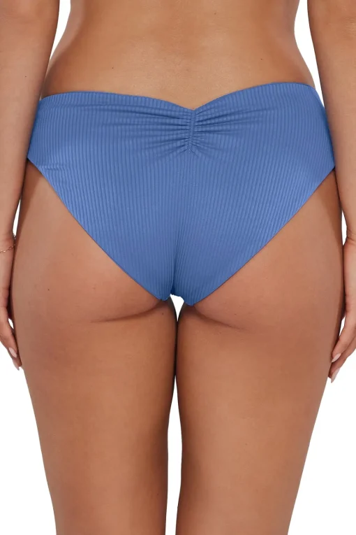 Sunsets Harbor Blue Sandbar Rib Alana Reversible Hipster Bottom< Low-Rise | Bikini Bottoms