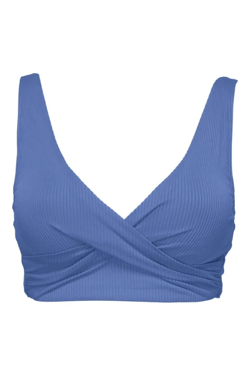 Sunsets Harbor Blue Sandbar Rib Elsie Top< Plus Size | Underwire