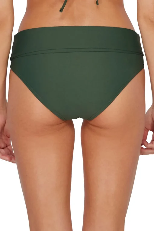 Sunsets Island Green Capri High Waist Bottom< Plus Size | High-Waist