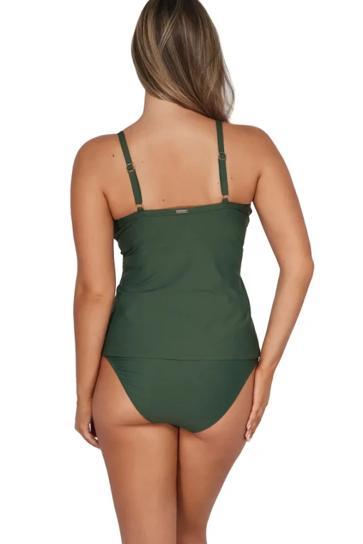 Sunsets Island Green Forever Tankini Top< Plus Size | Underwire
