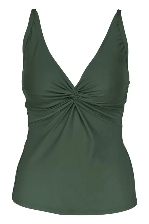 Sunsets Island Green Forever Tankini Top< Plus Size | Underwire