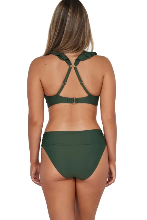 Sunsets Island Green Hannah High Waist Bottom< High-Waist | Bikini Bottoms