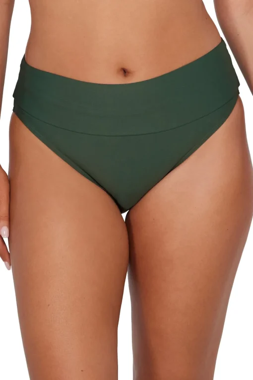 Sunsets Island Green Hannah High Waist Bottom< High-Waist | Bikini Bottoms
