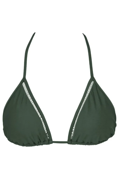 Sunsets Island Green Laney Triangle Top< Wire-Free | Bikini Tops