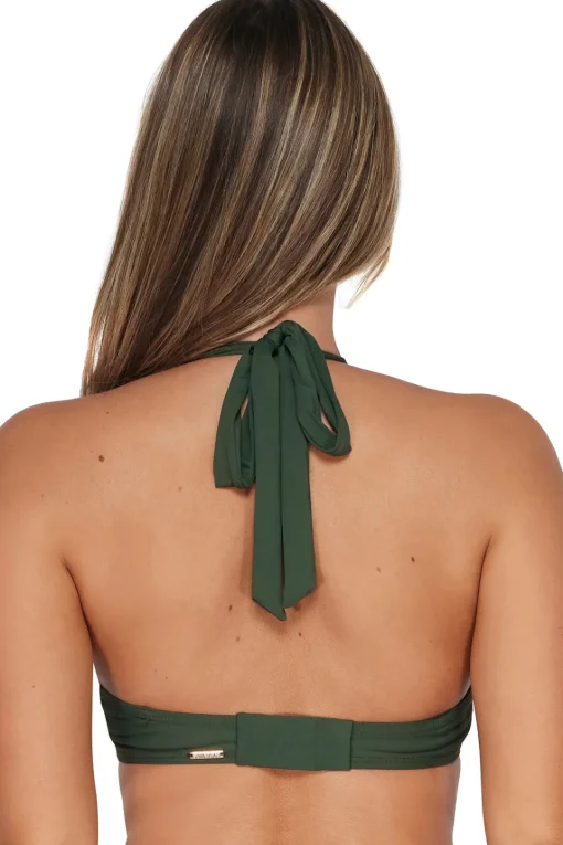 Sunsets Island Green Vienna V-Wire Top< Plus Size | Underwire