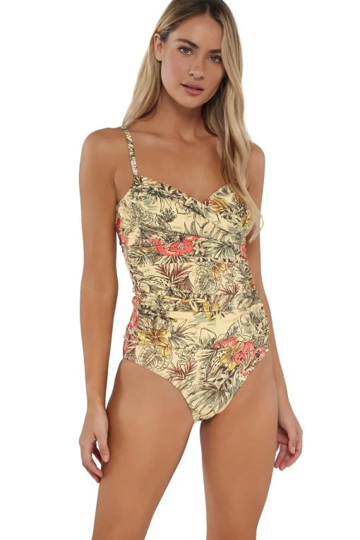 Sunsets Island Spice Simone Tankini Top< Wire-Free | Tankinis