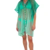 Sunsets Mint Shore Thing Tunic< Cover-Ups
