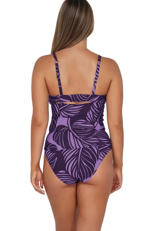 Sunsets Mystic Palms Serena Tankini Top< Plus Size | Underwire