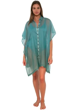 Sunsets Ocean Shore Thing Tunic< Cover-Ups