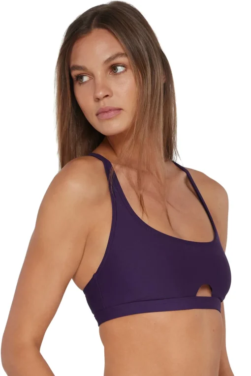 Sunsets Paradise Plum Brandi Bralette Top< Wire-Free | Bikini Tops
