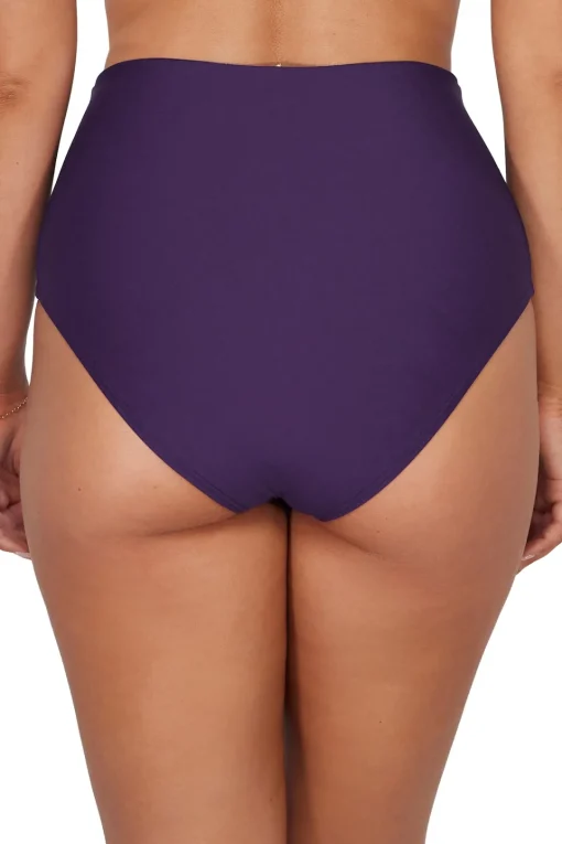 Sunsets Paradise Plum Capri High Waist Bottom< Plus Size | High-Waist