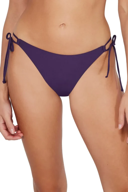 Sunsets Paradise Plum Everlee Tie Side Bottom< Tie Side | Bikini Bottoms