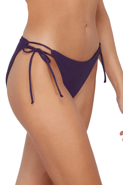 Sunsets Paradise Plum Everlee Tie Side Bottom< Tie Side | Bikini Bottoms